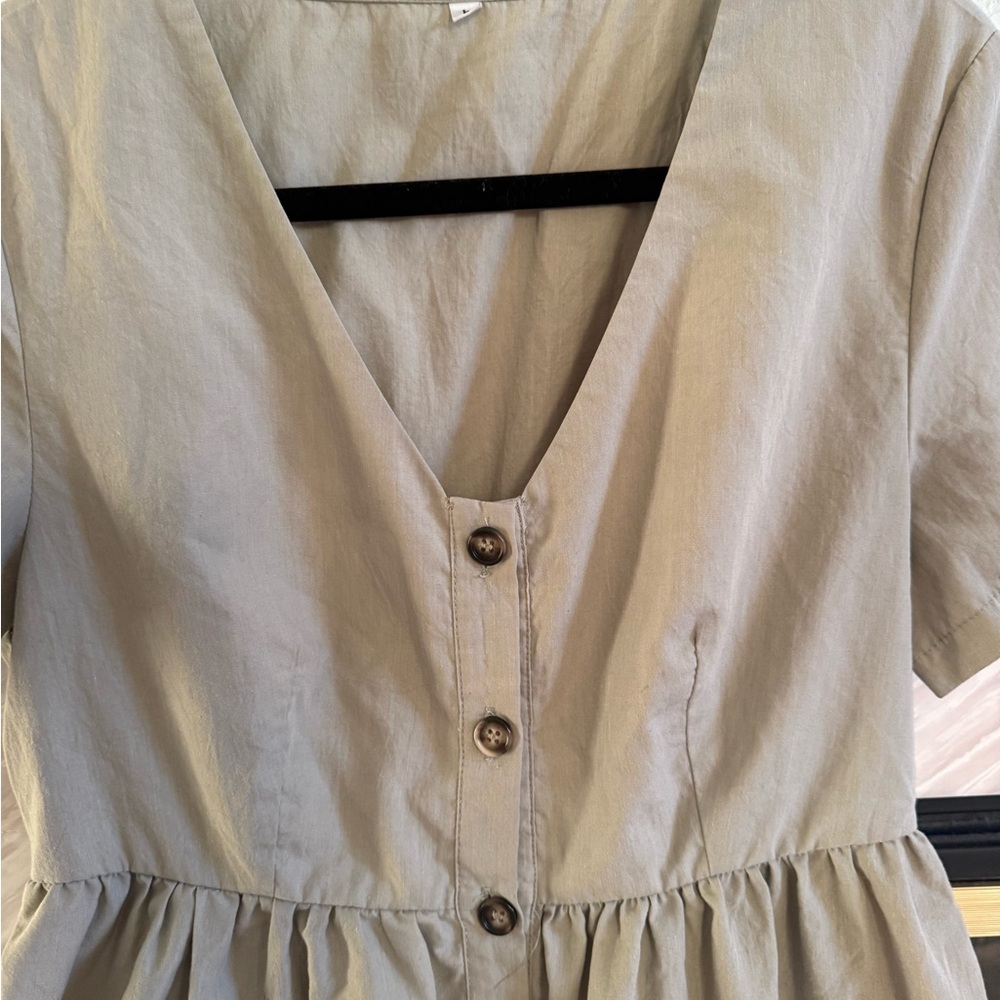 Jenny Kayne Kate style dress Tan Button-Down Dress - Picture 4 of 4